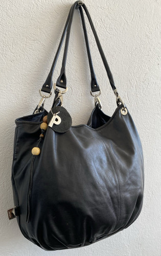 Picard black leather shoulder - black,