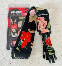 NEW Dimarzio Botanical FLORAL PRINT Steve Vai Cliplock Strap Ibanez Jem 77FP
