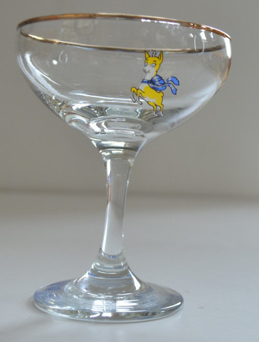 Vintage 1970 babycham glass - vintage,