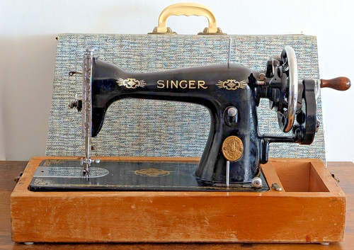 Antique singer 15k hand - singer, crank