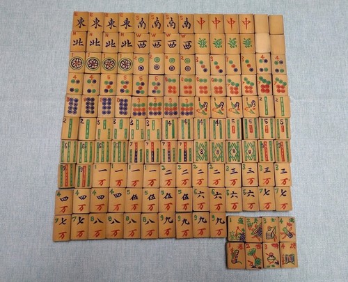 Vintage antique mahjong set - antique,
