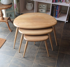 Ercol Blonde Pebble Nest of