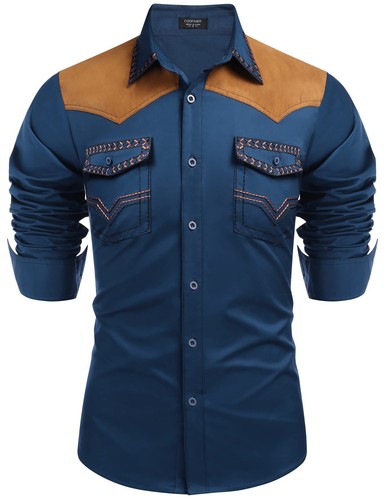 Mens shirt western - western, cowboy