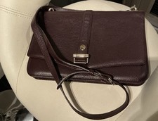 Burgundy Leather Cross Body