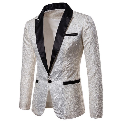 Men bling jacket - jacket, jacquard