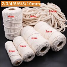 2mm - 8mm Beige Cotton Twisted