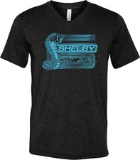 Shelby Aqua Cobra Tri Blend V-neck Shirt