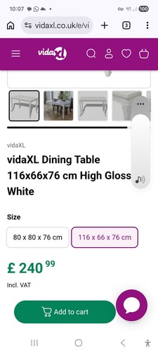 Bnib vidaxl high - gloss, white