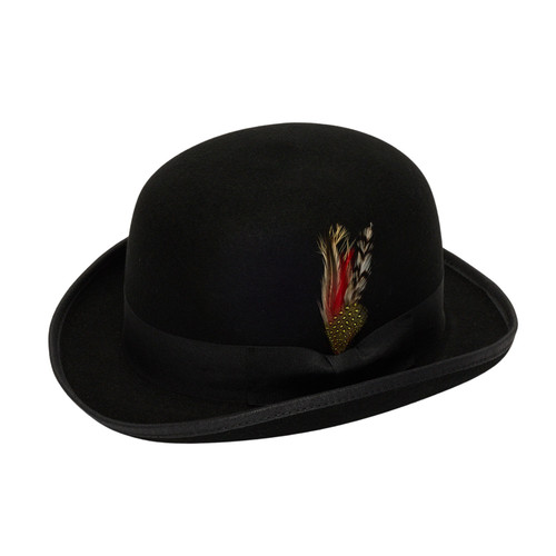 Black classic bowler - classic, hat
