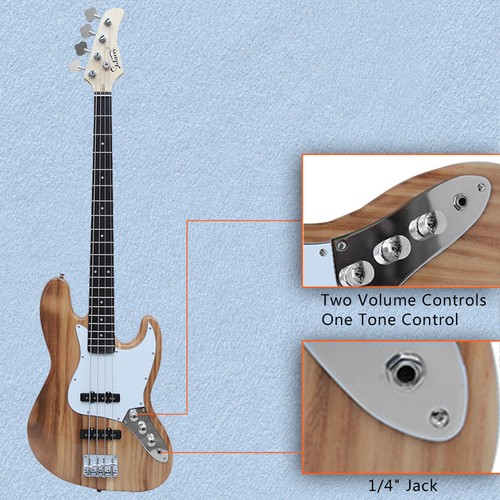 Glarry electric gjazz - gjazz, 4