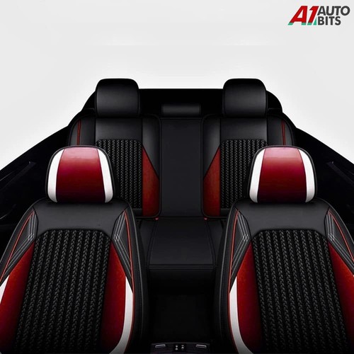 Red black leather fabric - pu,