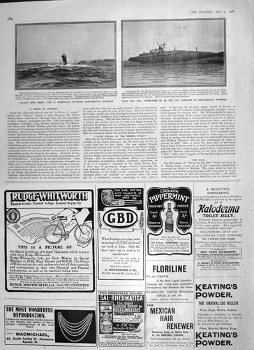 Original old antique print - old,