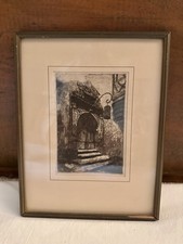 F.M. Armington Framed Etching