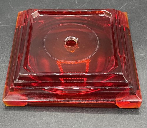 Vtg footed red cadmium - vtg.,