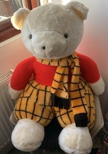 Sitting 30” Very Large Rupert the Bear Plush Toy 