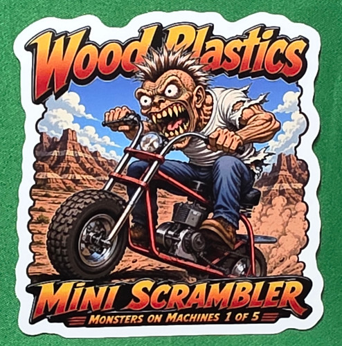 Wood plastics mini scrambler - wood,