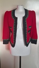 Ju's red & black bolero style
