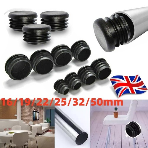 Round plastic tube end - round,