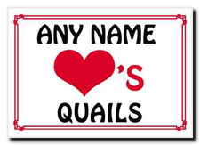 Love Heart Quails Personalised