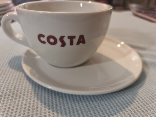 Costa coffee cup mug and - and, plate
