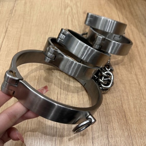 Stainless steel handcuffs - stainless,