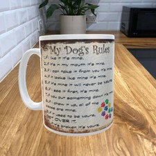 Beagler 11oz Coffee Mug My Dog's Rules Theme 311DRMUG