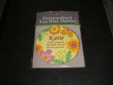 TAX DISC  HOLDER.. (MAGNETIC )...(   KATIE .)...( NEW )