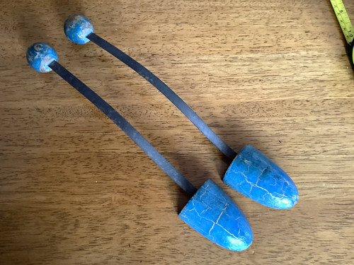 Vintage retro blue wooden - blue,