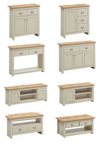 Cream oak living - living, room
