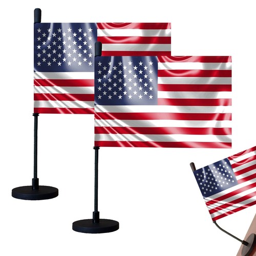 American car hood flag - american,