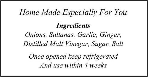 Personalised ingredients - personalised,