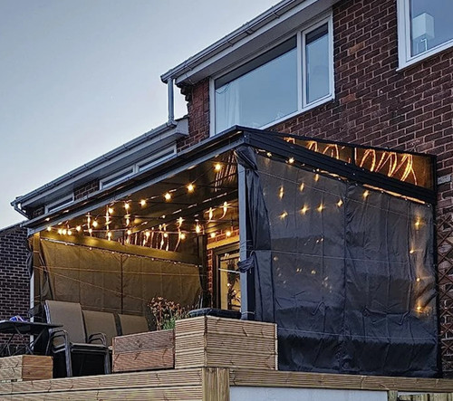 Outdoor wall pergola large - pergola,