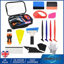 Window Tint Tools Kit Felt Squeegee Rubber for Car Vinyl Wrap Film Installation