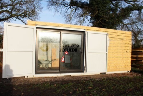 20ft 8ft cladded shipping - x,