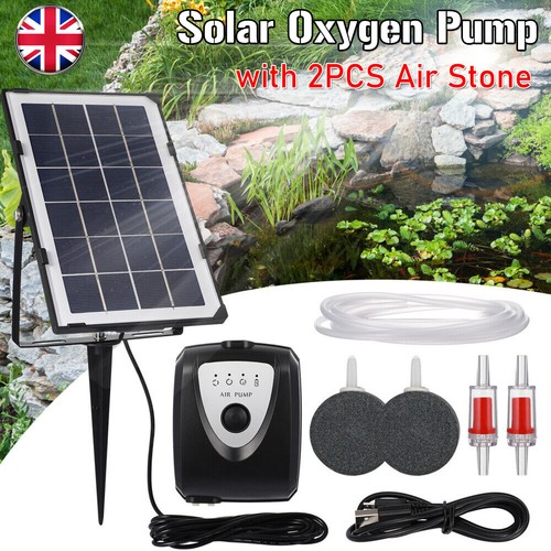 Solar power oxygenator pond - power,