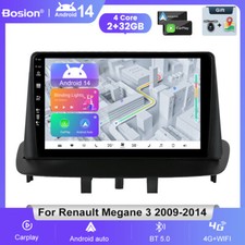 For Renault Megane 3 2009-2014 Android 14 Car Radio Stereo GPS SAT NAV CarPlay