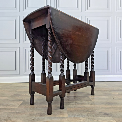 Antique oak dining - oak, table