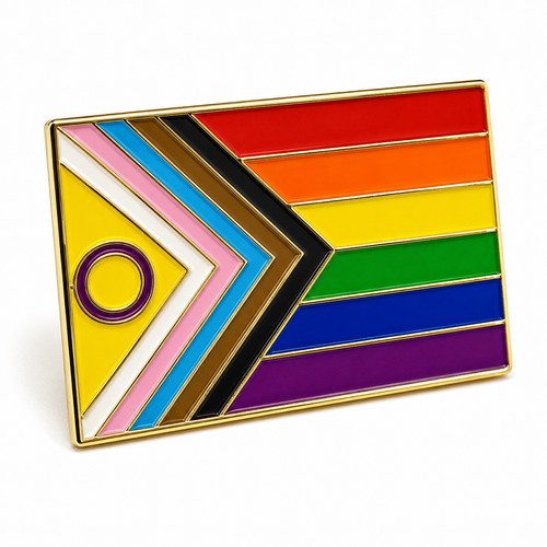 Progress pride pin badge - progress,