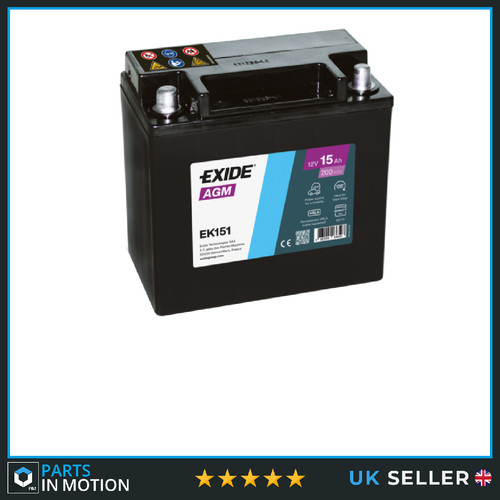 Exide ek151 agm car battery - agm,