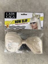 Halloween Barrette Clip Lady Gaga Bow Hair Clip Blonde NEW