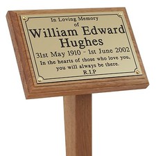18" Wooden Grave Marker