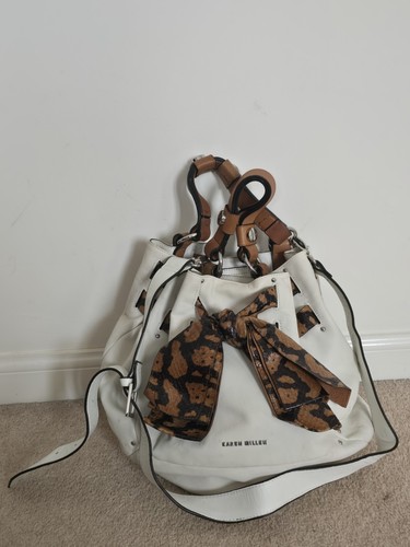 Karen millen cream bag - karen,