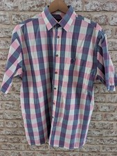 Henri Lloyd short sleeve shirt. Mens Large. Multicoloured check