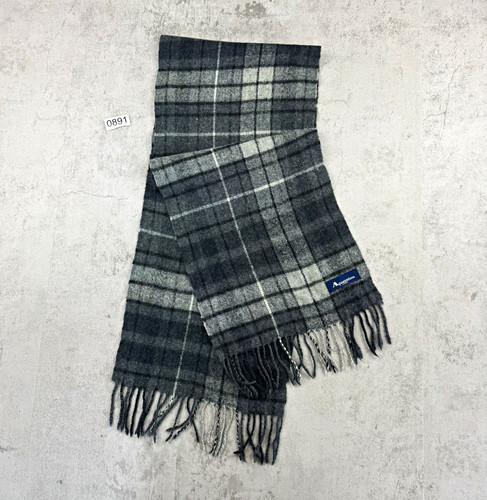 Aquascutum wool scarf black - scarf,