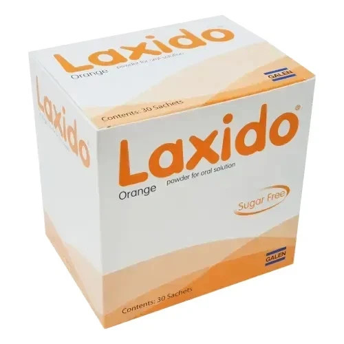 Orange powder sachets - powder,