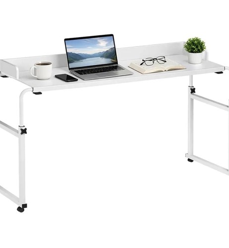 Adjustable overbed table with - overbed,