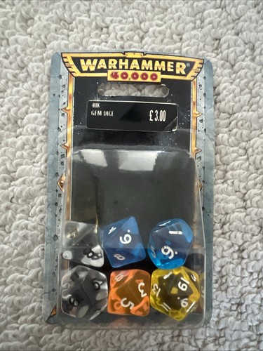 Warhammer 40k gem dice - gem, set