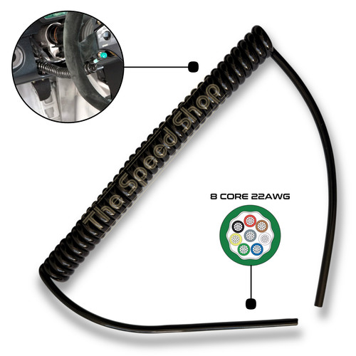 Coiled sprung cable for - for, /