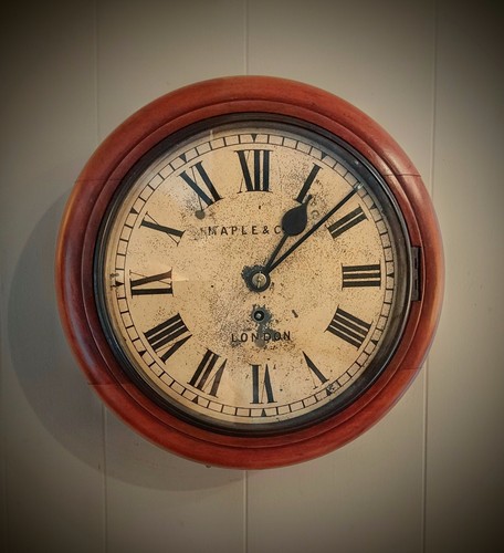 English dial fusee clock - dial,