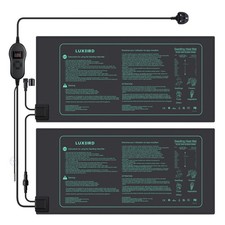 Digital Dual Seedling Heat Mat With Thermostat Temperature Controller Reptile UK